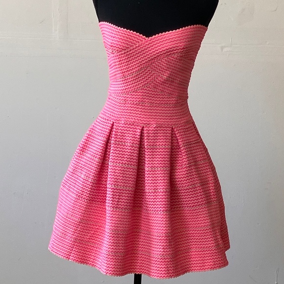 L'ATISTE Dresses & Skirts - Hot pink, baby doll, body con bandage dress